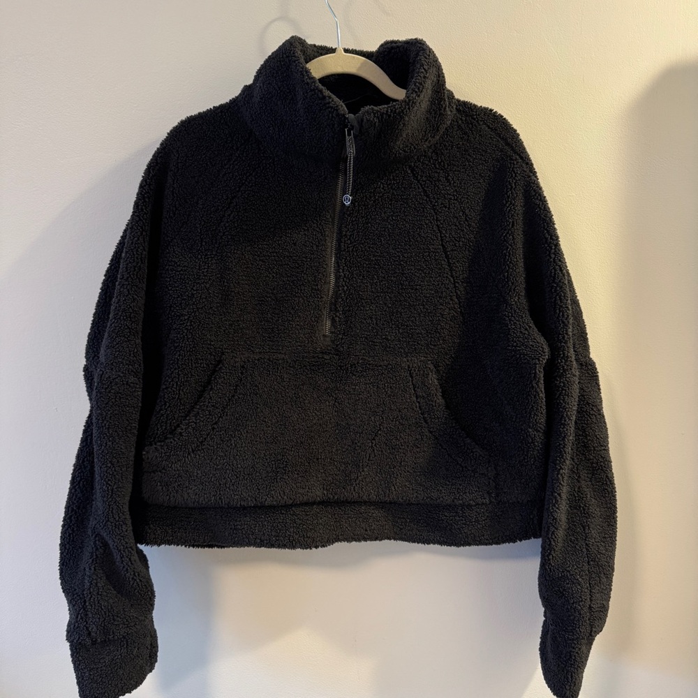 Lululemon Women’s Black Scuba Sherpa Hoodie Size M/L